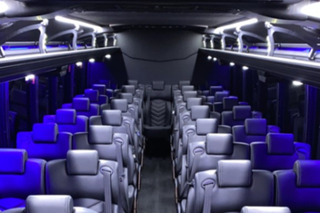San Leandro Charter Bus Interior