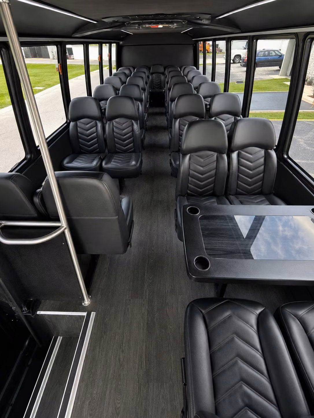 15 passenger minibus interior