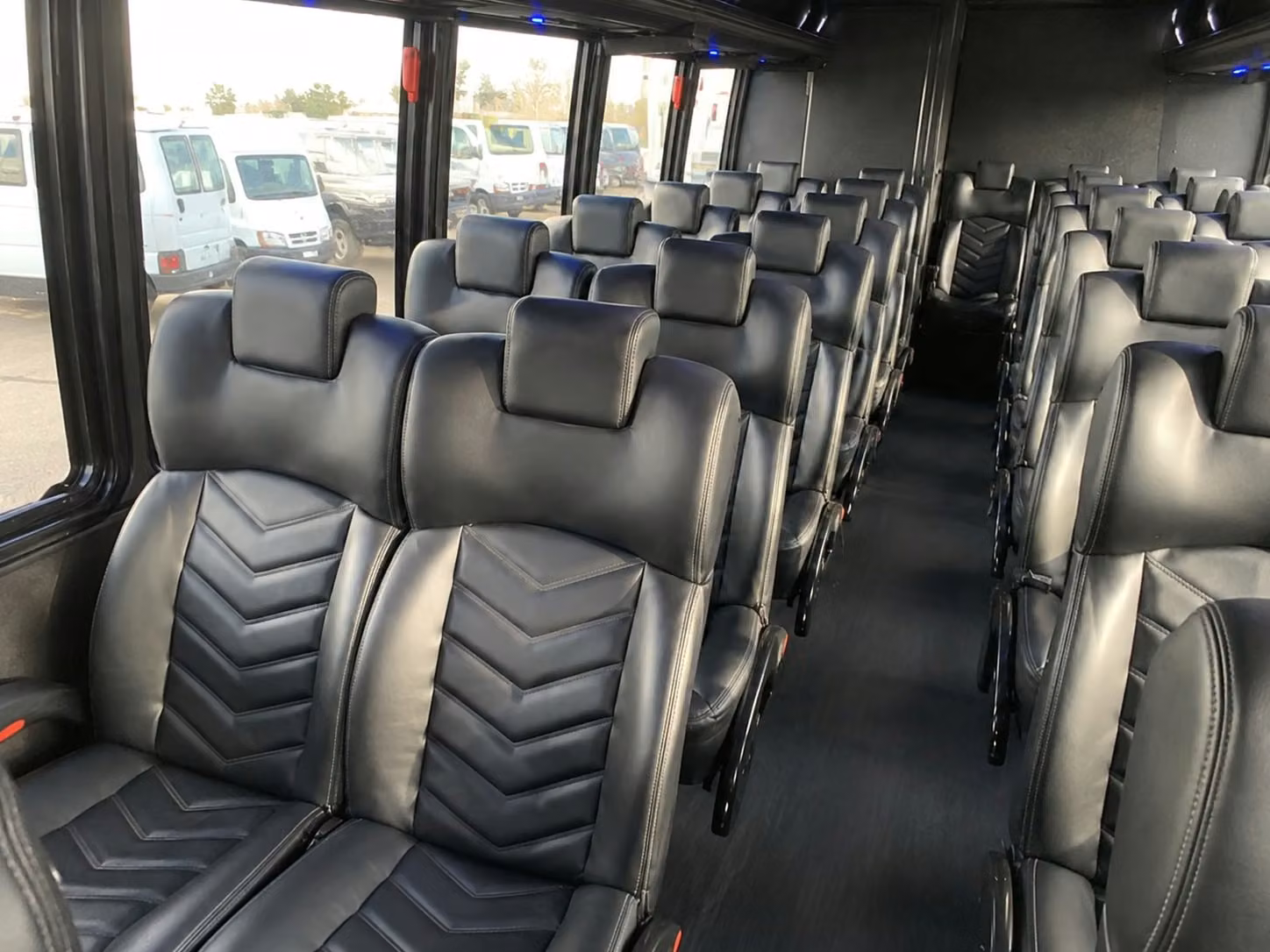 18 passenger minibus interior