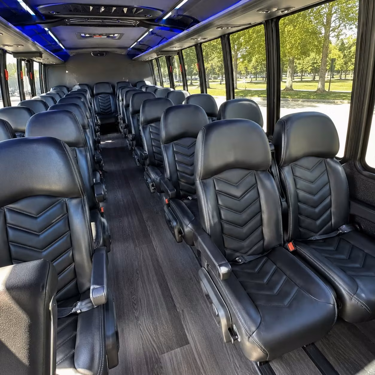 35 passenger minibus interior