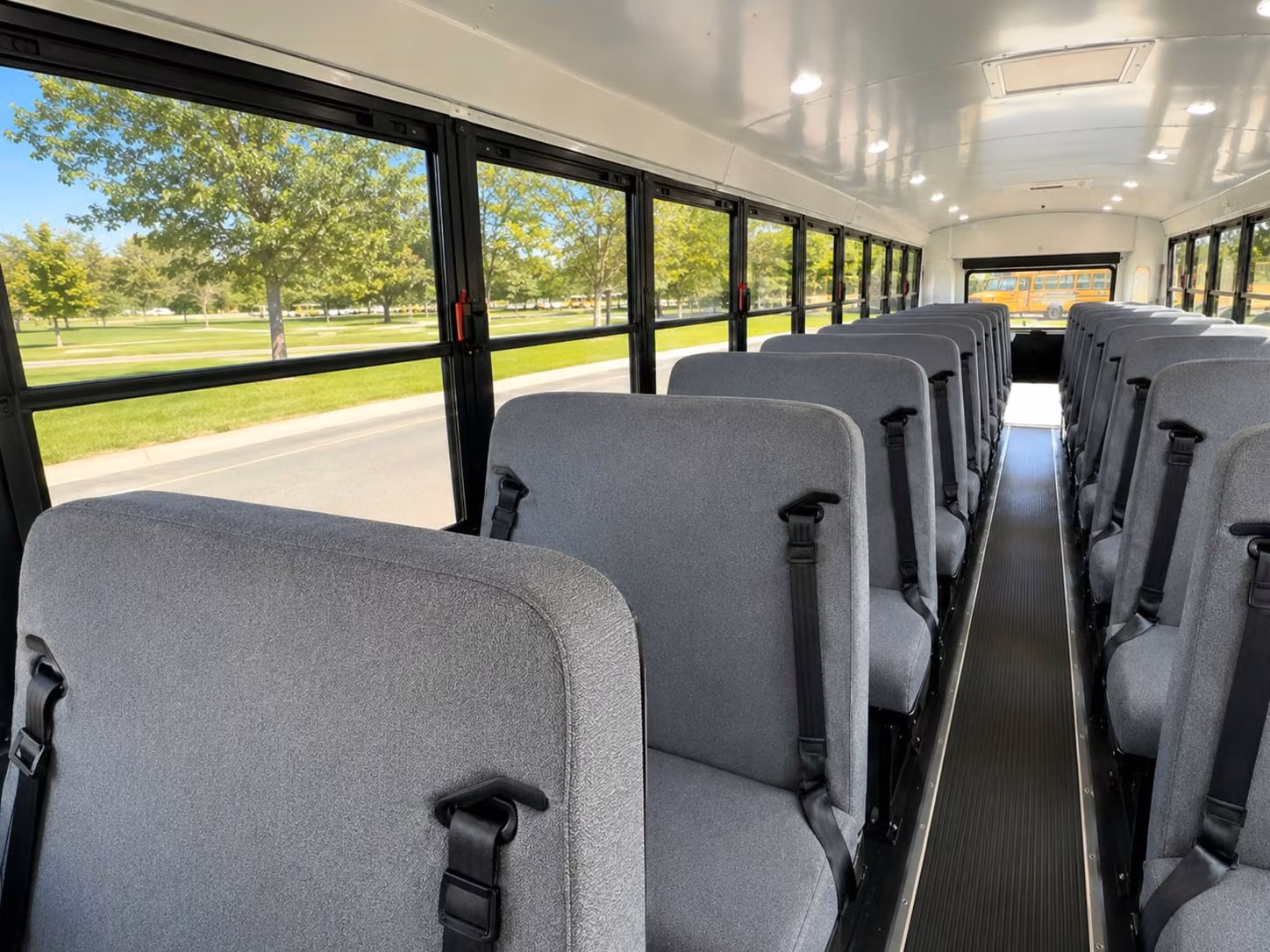school bus inside