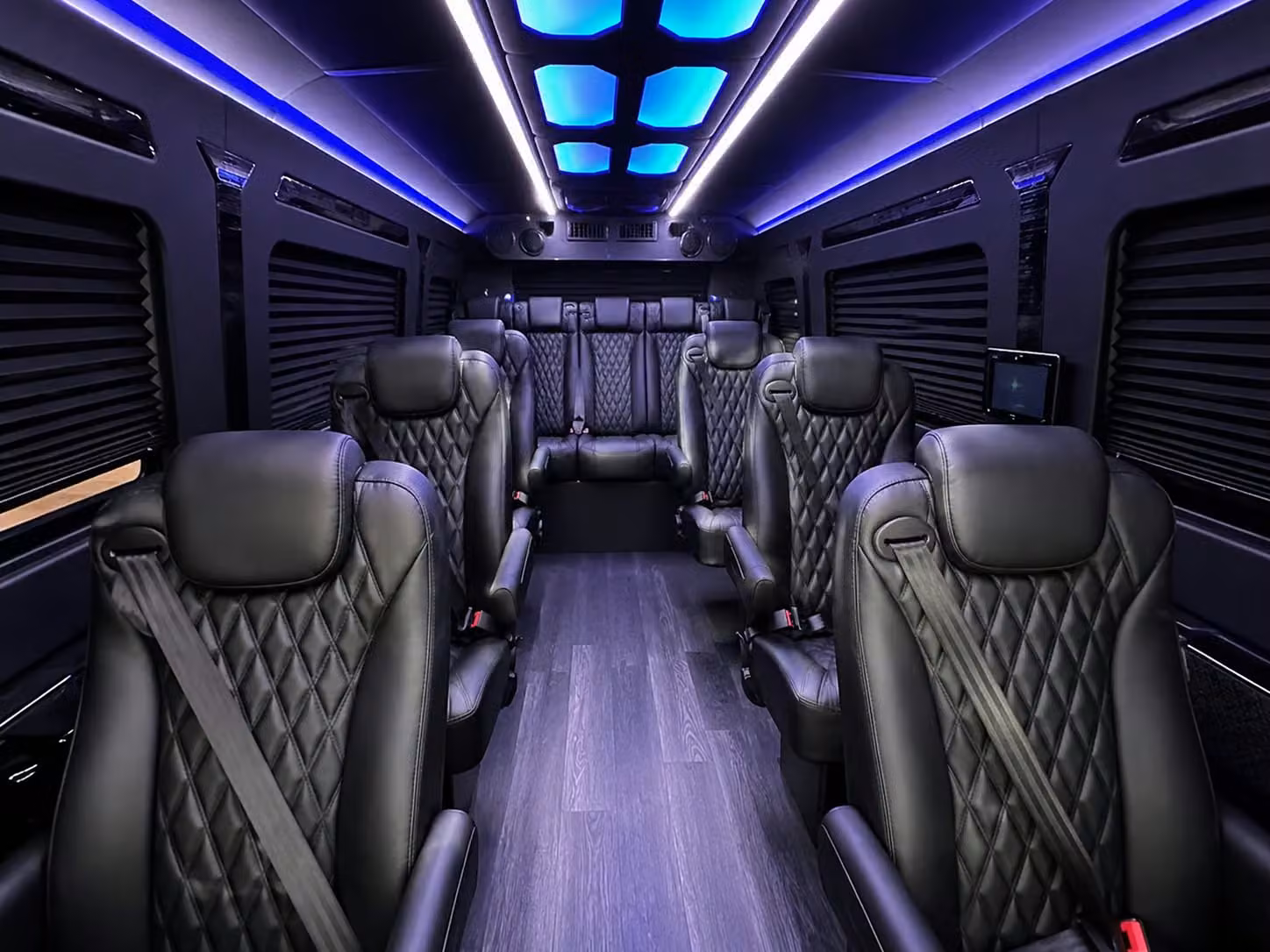 sprinter van with driver inside